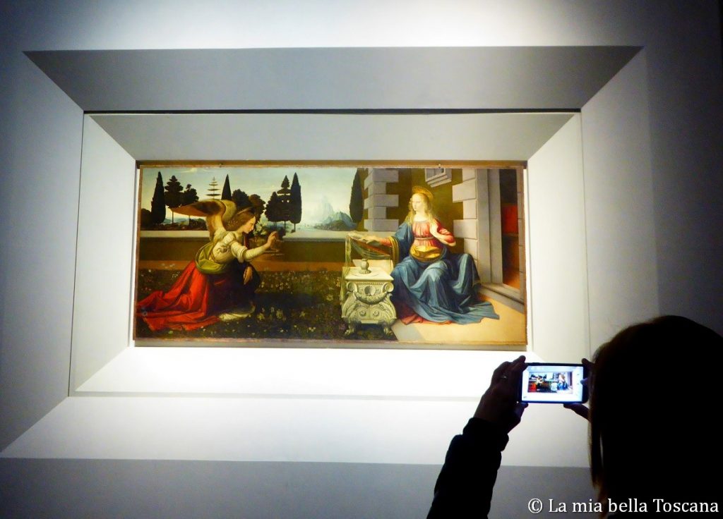 La sala di Leonardo agli Uffizi